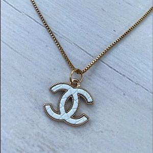 White 18k Gold Coated 16 inch necklace